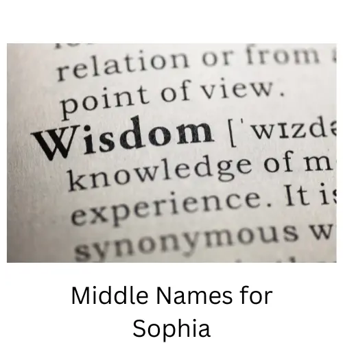 middle names for sophia