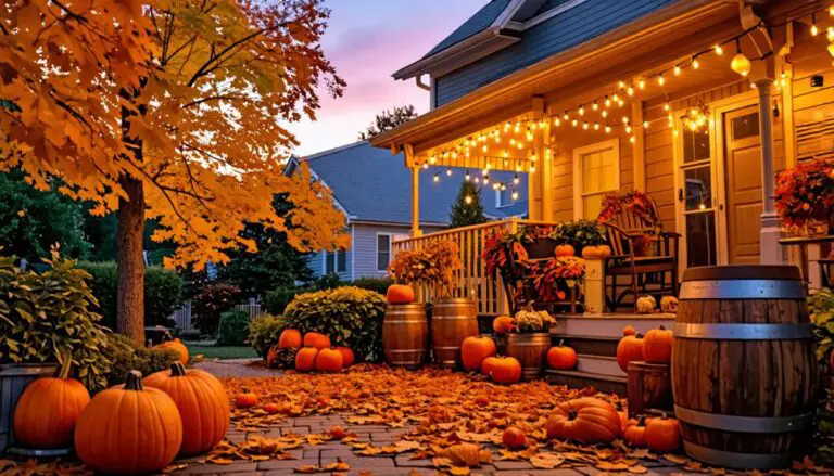 autumn porch and patio decor