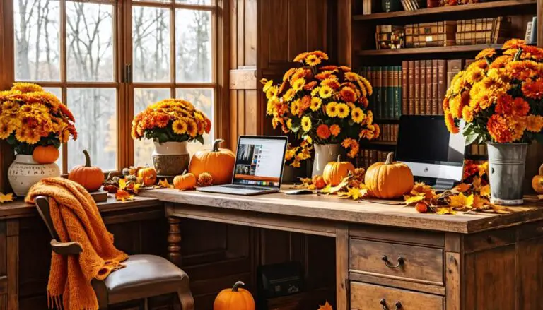 autumn themed office decor ideas