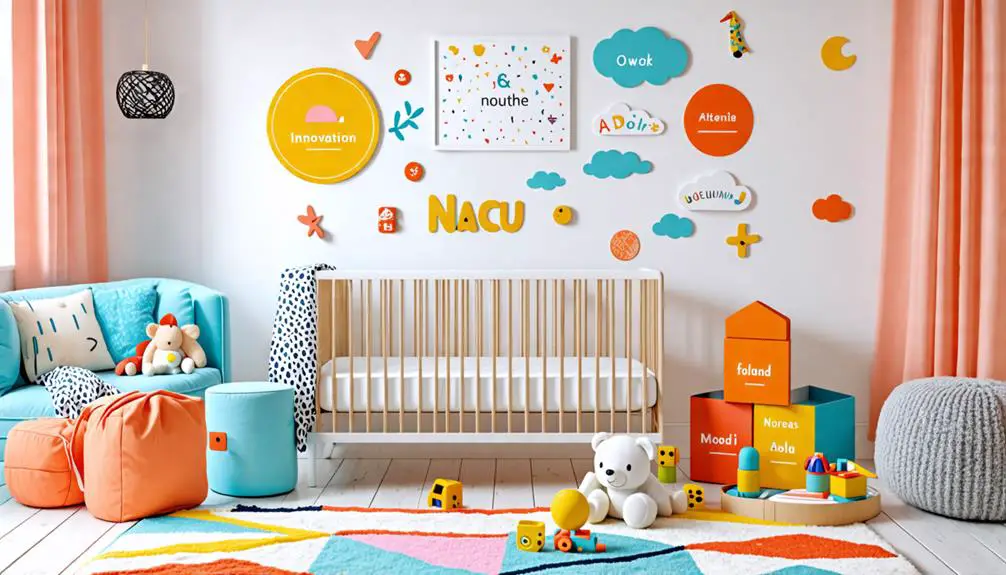 chic contemporary name selections