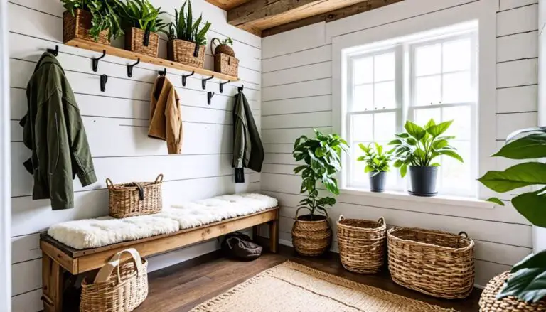 contemporary rustic entryway design