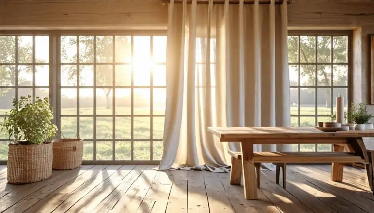 contemporary rustic window treatments