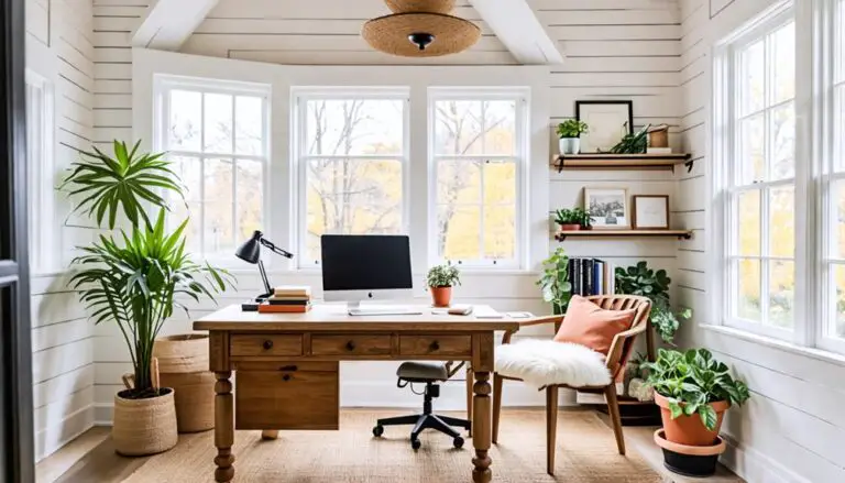 contemporary rustic workspace design