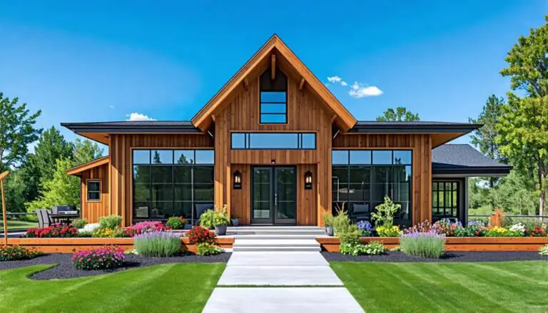 contemporary single story farmhouse