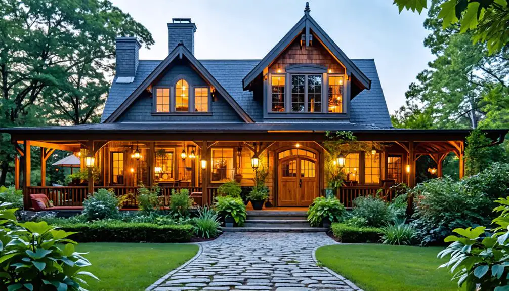 cottage with carriage house