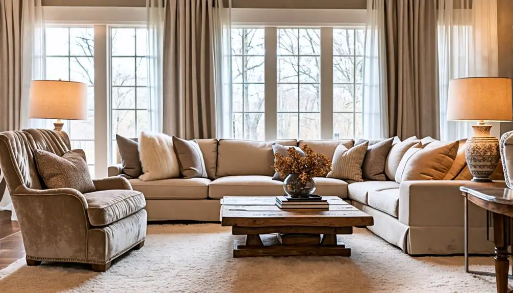creating comfortable room arrangement