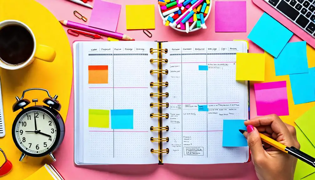 establishing schedules and milestones