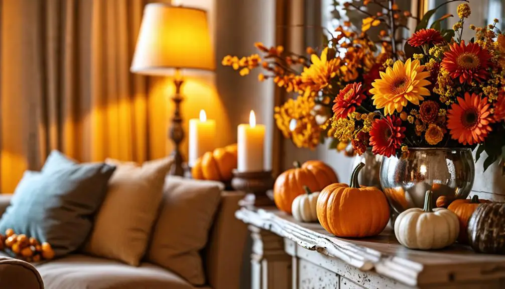 festive atmosphere and decor
