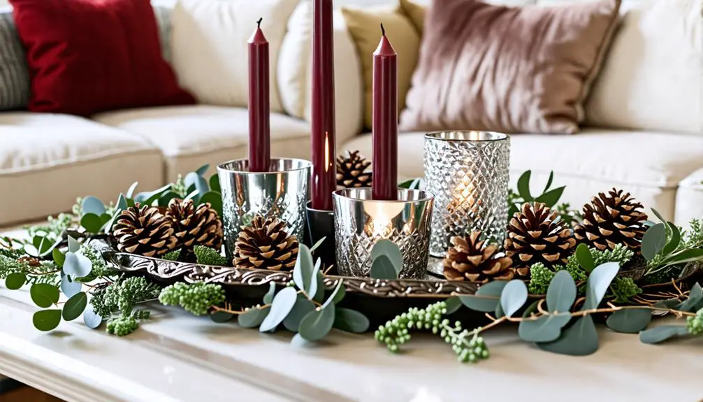 festive seasonal tray decor