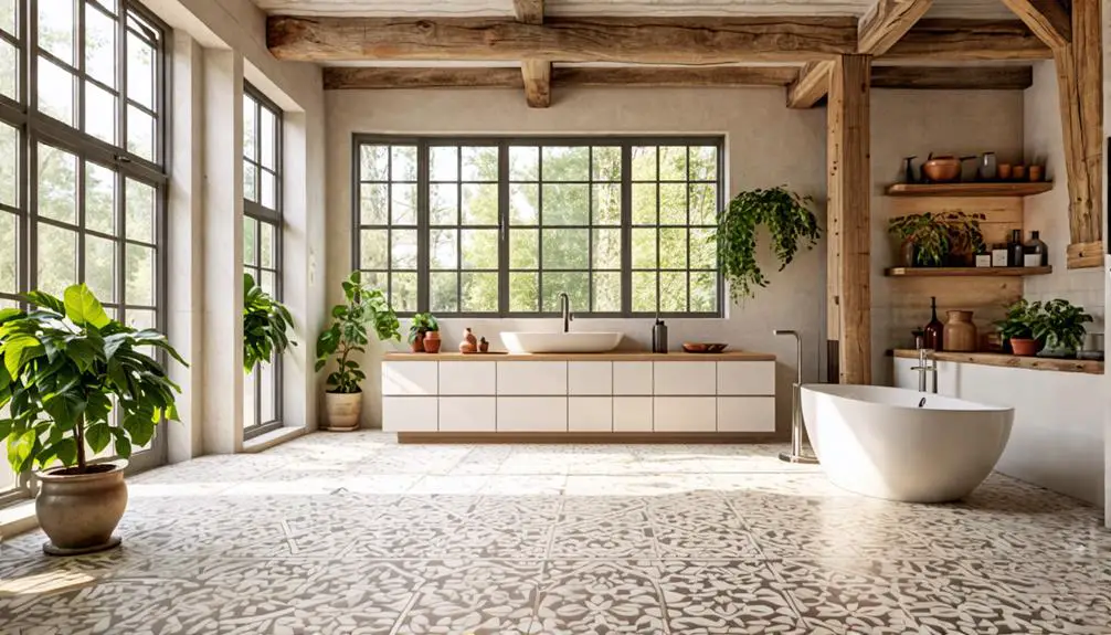 modern farmhouse tile installation