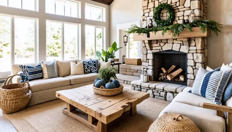 seasonal accents cozy living room