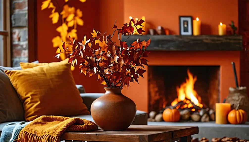 seasonal colors adding warmth