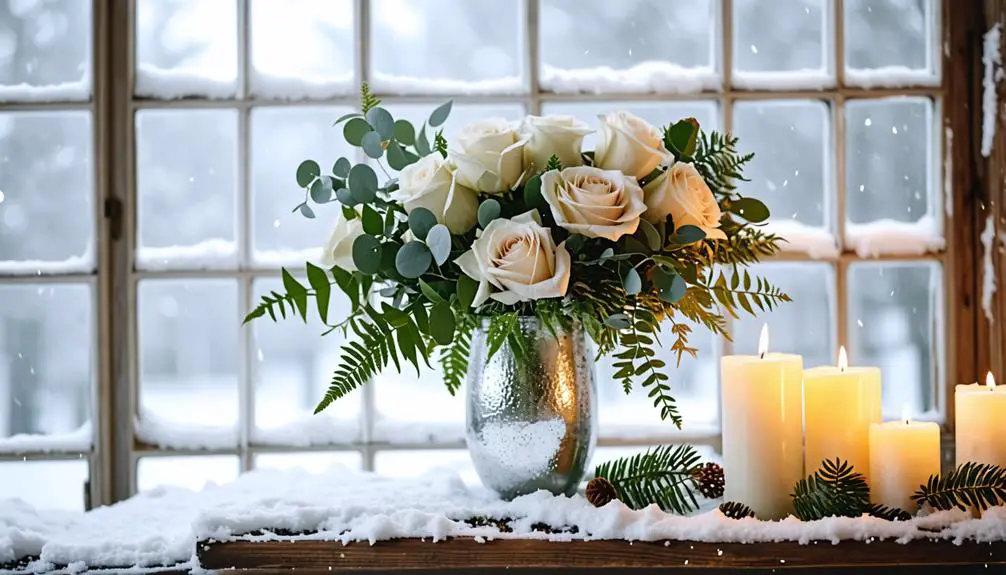 winter floral arrangement design