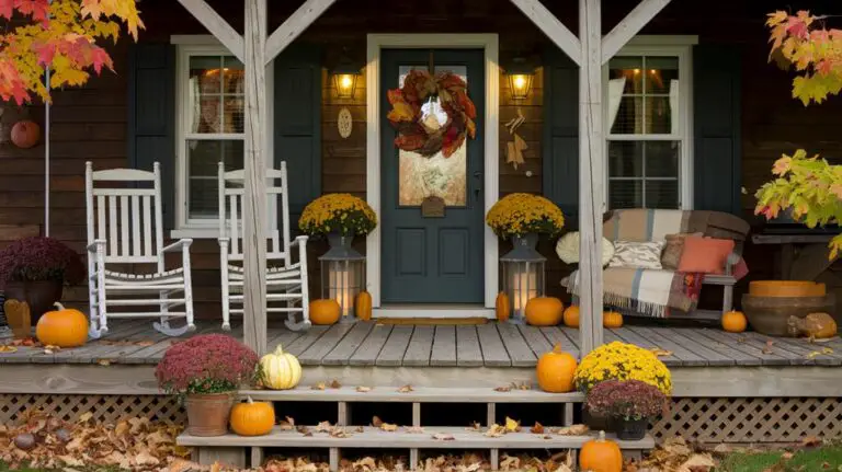 autumn ambiance on entrance