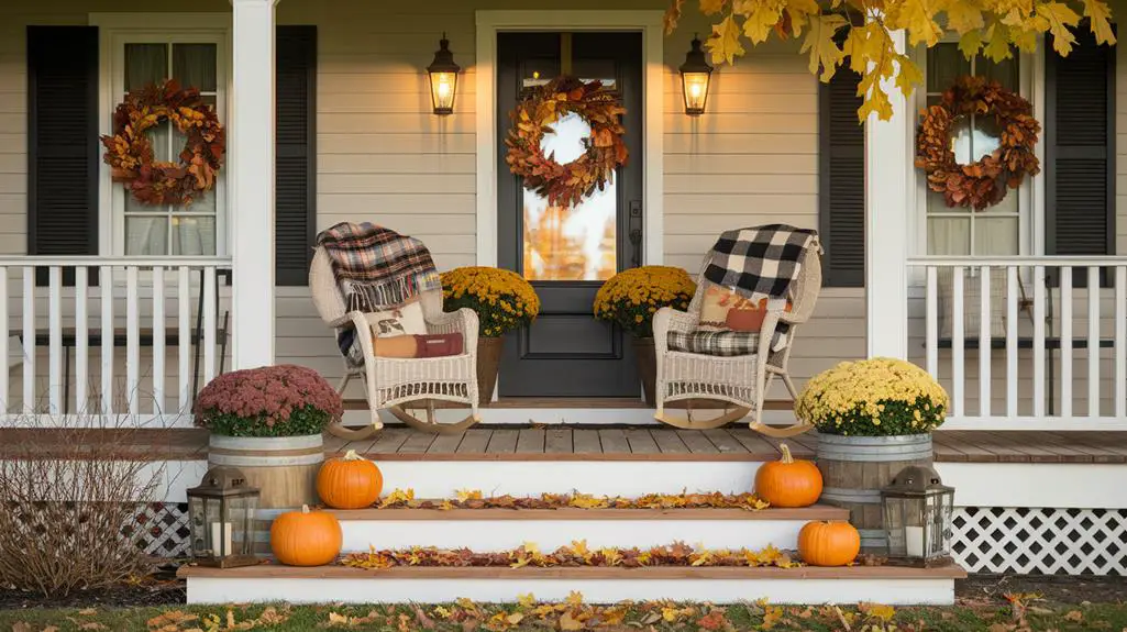 autumn front porch decor
