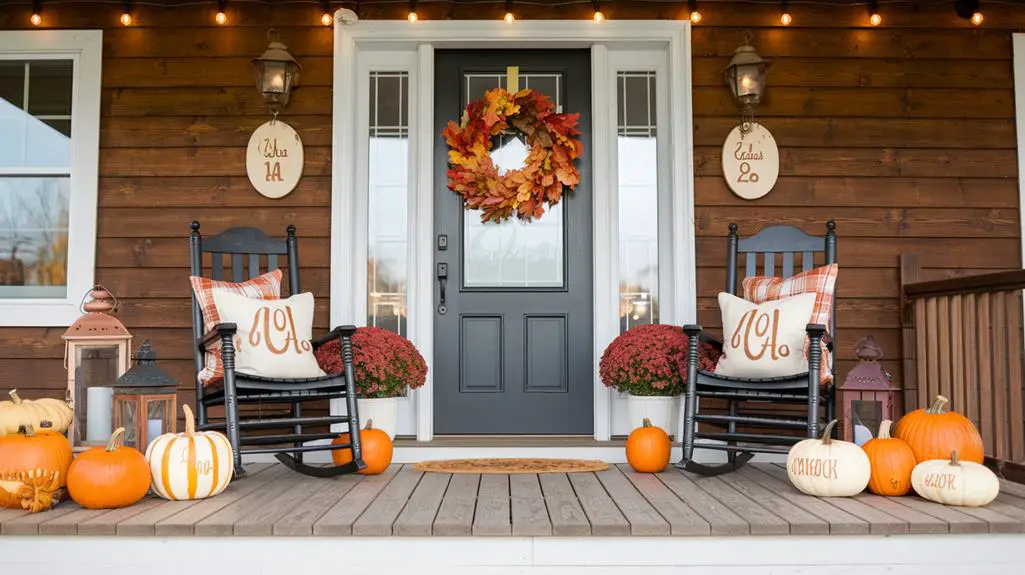 autumn inspired customized decor
