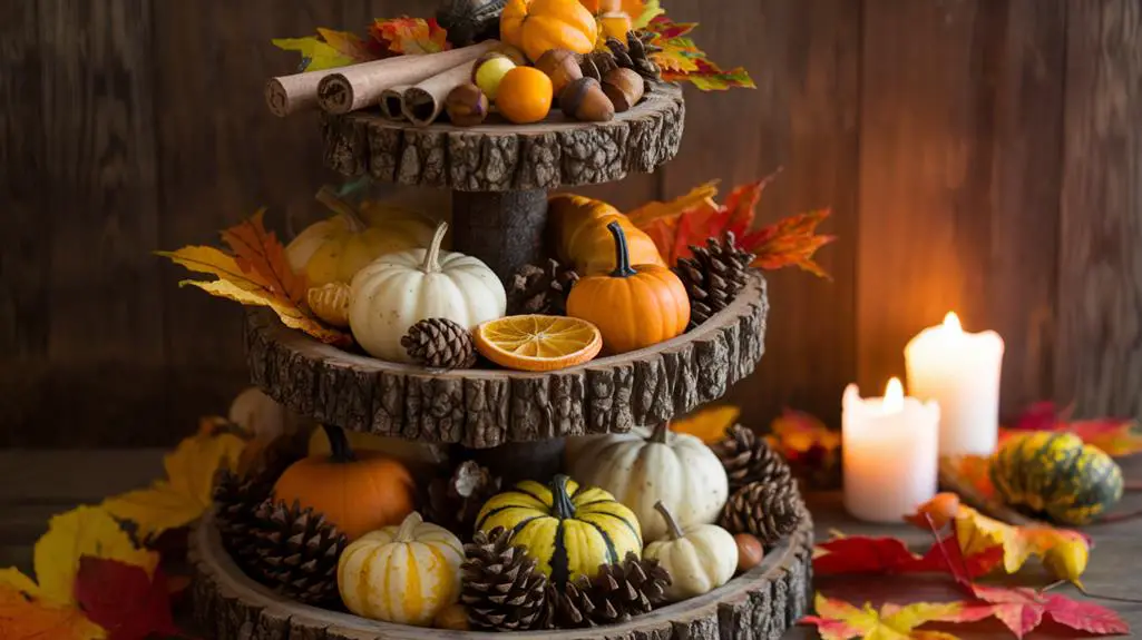 autumn inspired natural decorations