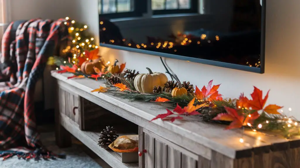 autumn inspired tv stand transformations