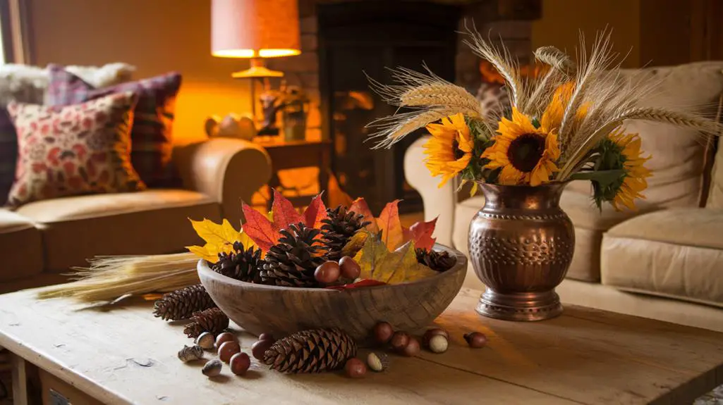 autumn leaves and plants