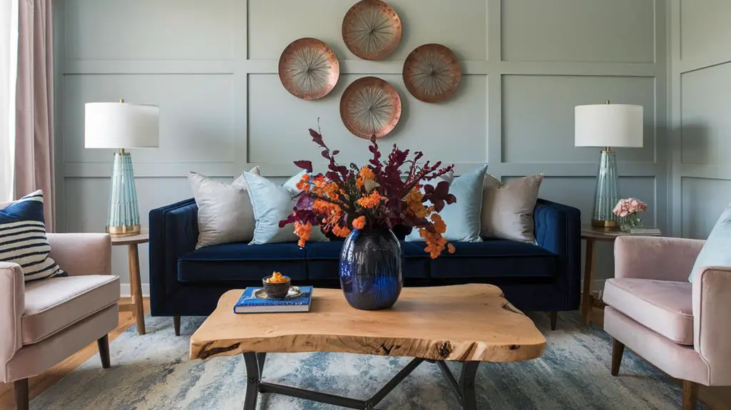autumn s blue color palette