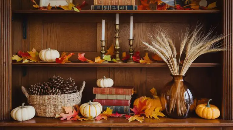 autumn shelf styling tips