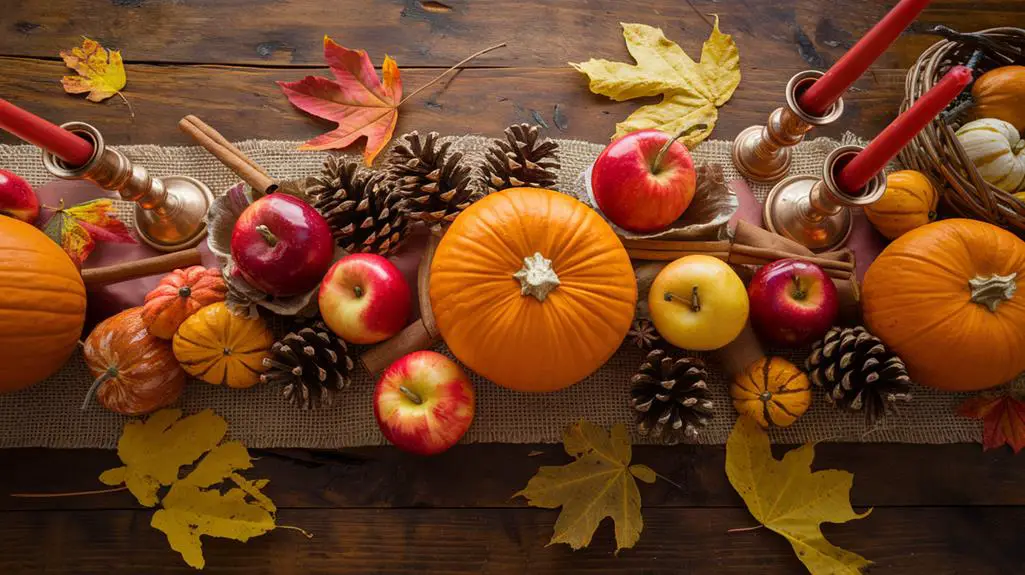 autumn themed handmade decorations