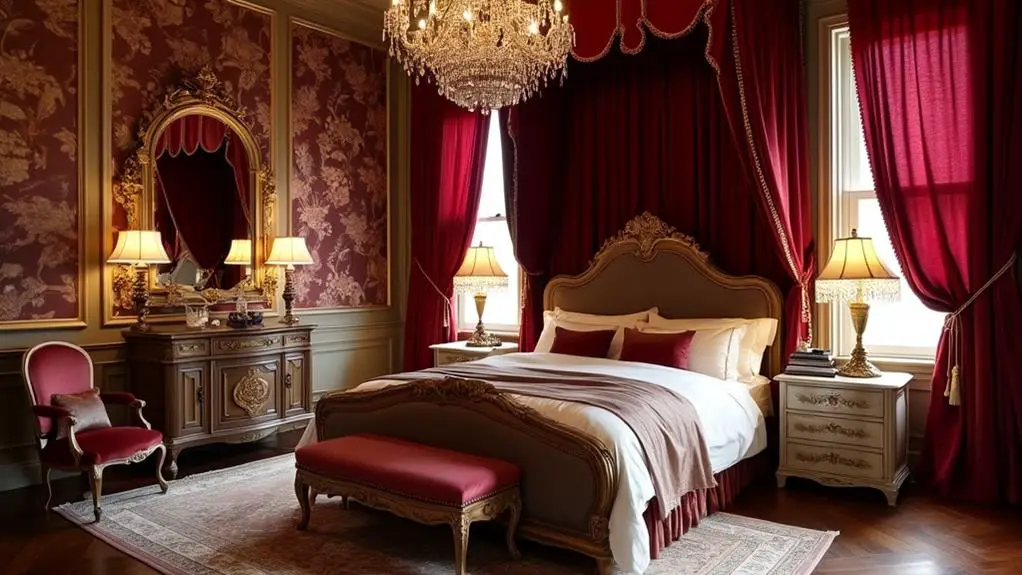 baroque boudoir color schemes