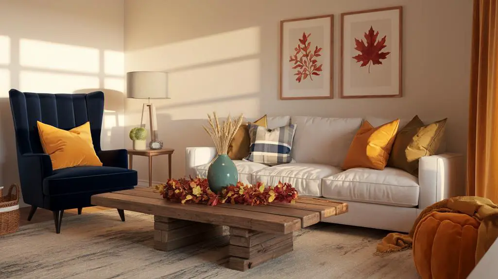 blue accents for fall