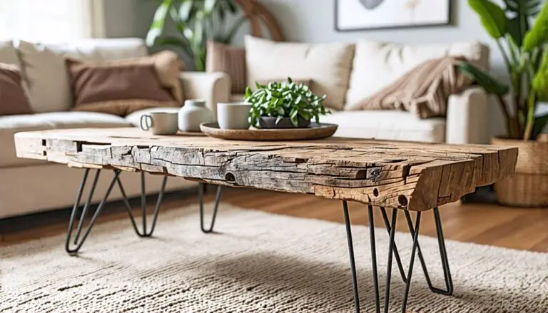 budget friendly rustic coffee table
