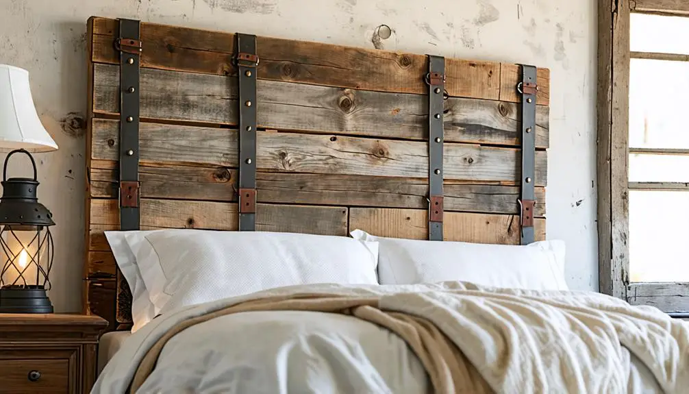 budget friendly rustic headboard