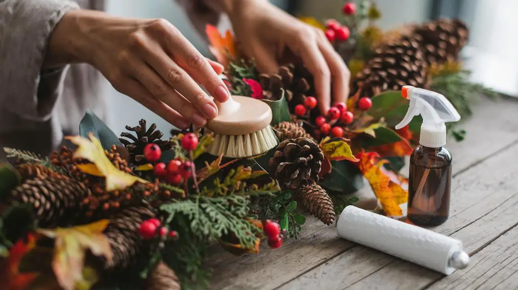 care for fall garland