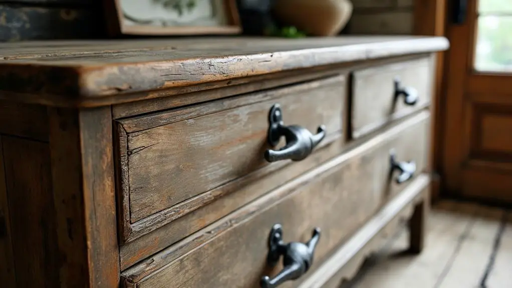 charming rustic drawer hardware