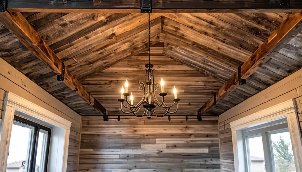 charming rustic shiplap ceilings