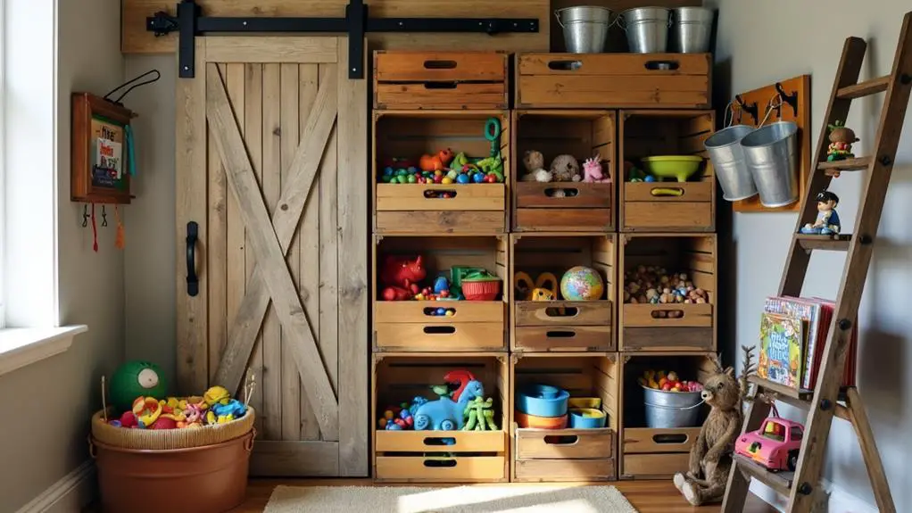 charming rustic storage options