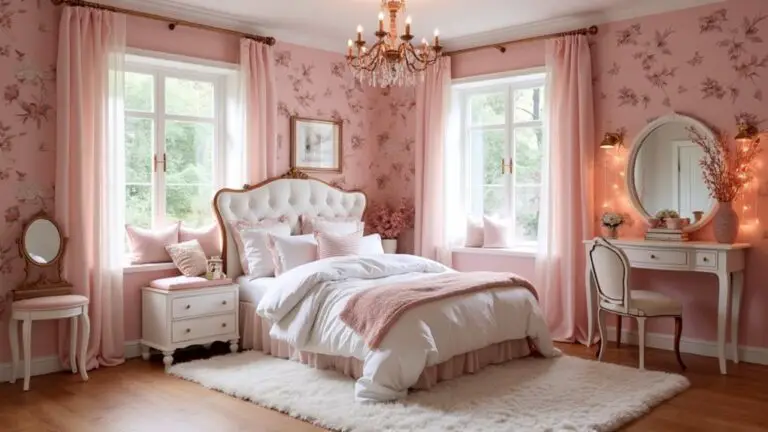 chic pink bedroom transformation