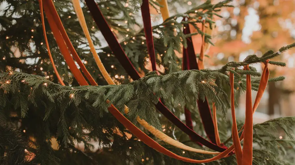 choosing and arranging ribbons
