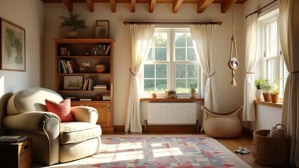 comfortable reading spaces created