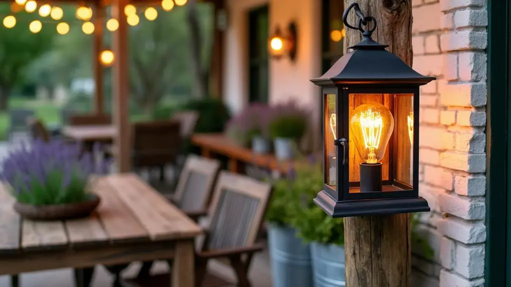 contemporary rustic illumination choices