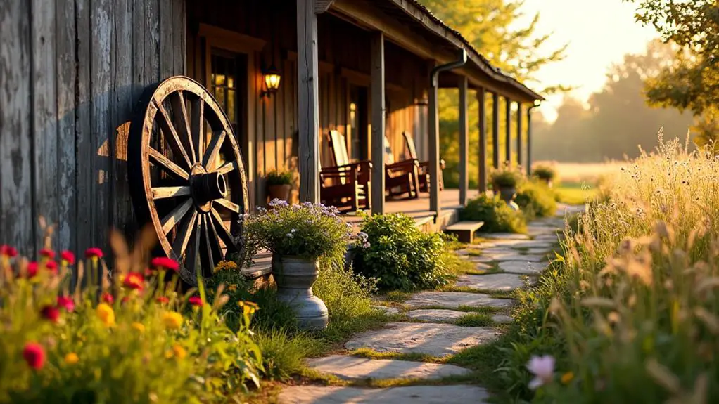 country farmhouse outdoor decor