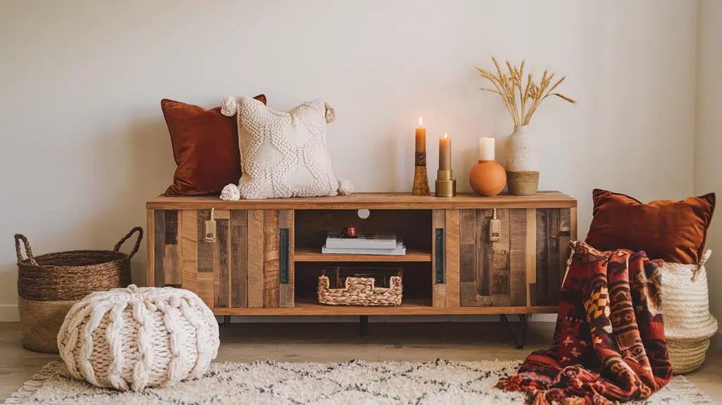 cozy ambiance through textures