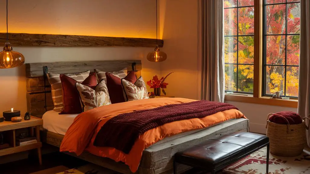cozy fall bedroom decor