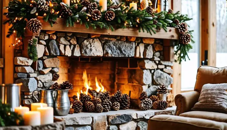 cozy farmhouse mantel decor