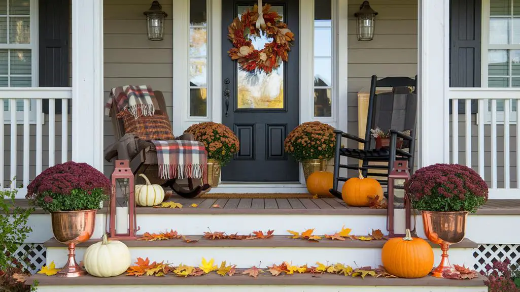 cozy outdoor fall decor