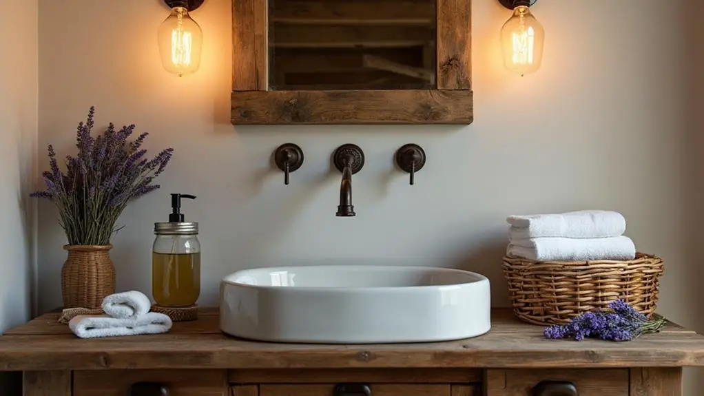 custom rustic bathroom getaways