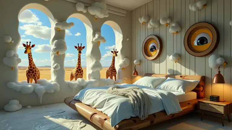 dali inspired surreal bedroom transformations