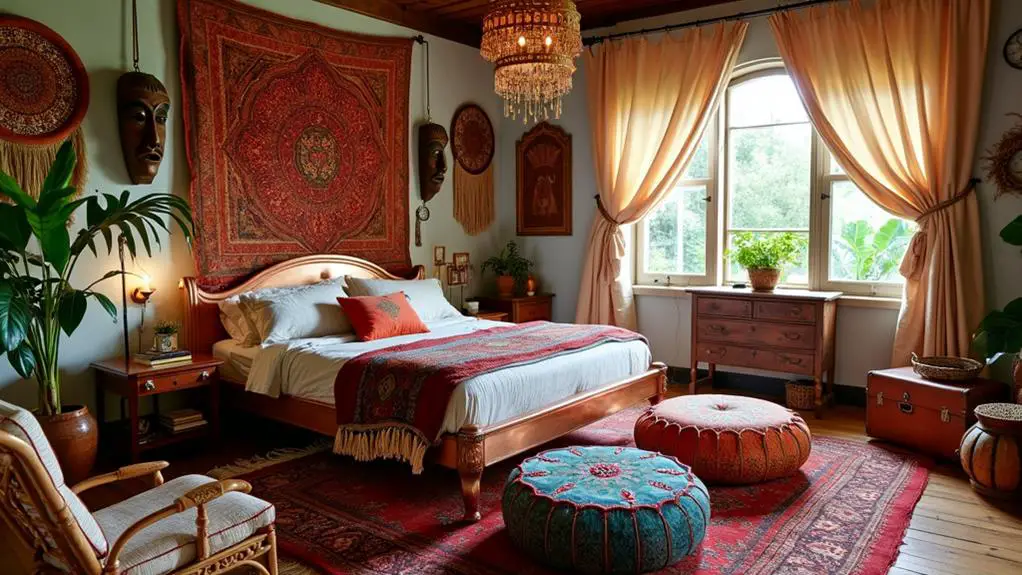decorative cultural artifacts showcase