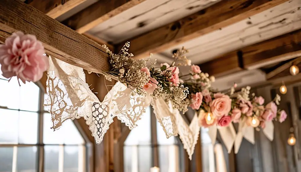 decorative lace burlap garlands