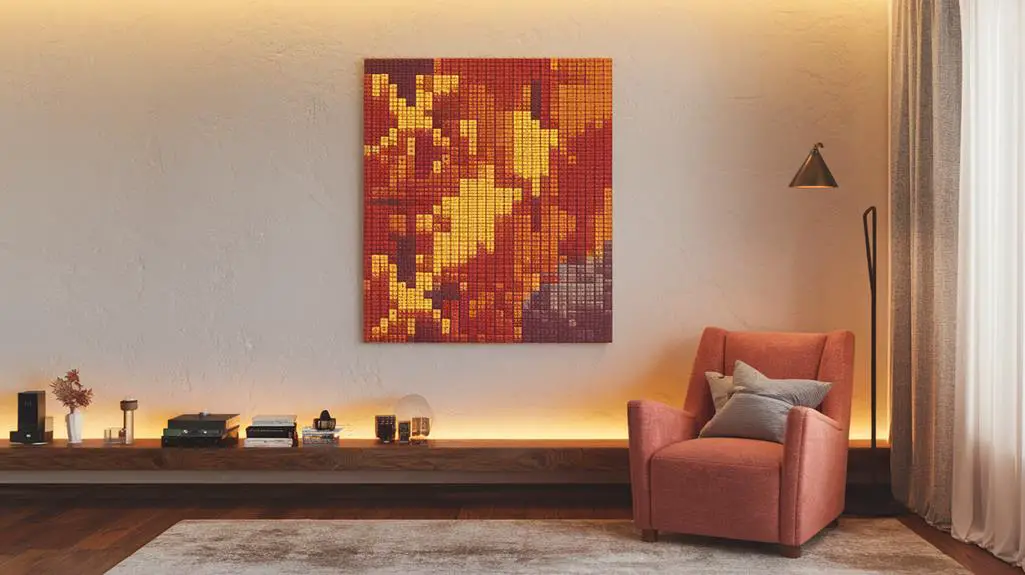 digital mosaic artwork display