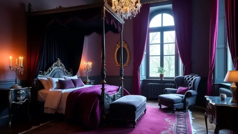 dramatic gothic bedroom makeovers