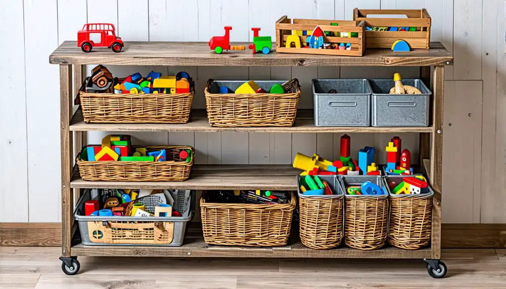 efficient toy and game organization